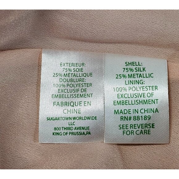 NWT Lilly Pulitzer Womens Metallic Sandstone Silk Marlyse Shift Dress Sz S 2786 - Picture 8 of 13